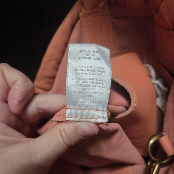 NWT Madewell Piazza Crossbody Bag: Braided Strap Edition, Coral/Salmon Leather - Picture 16 of 16